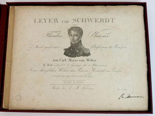 [Schumann, Robert. (1810–1856)] Weber, Carl Maria von. (1786 - 1826) Leyer und Schwerdt, Op. 42  - FROM THE LIBRARY OF ROBERT SCHUMANN
