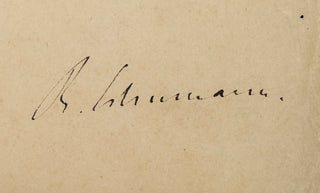 [Schumann, Robert. (1810–1856)] Weber, Carl Maria von. (1786 - 1826) Leyer und Schwerdt, Op. 42  - FROM THE LIBRARY OF ROBERT SCHUMANN