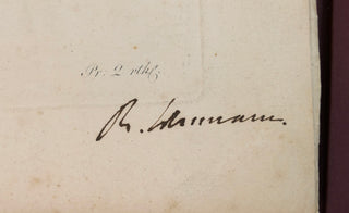 [Schumann, Robert. (1810–1856)] Weber, Carl Maria von. (1786 - 1826) Leyer und Schwerdt, Op. 42  - FROM THE LIBRARY OF ROBERT SCHUMANN