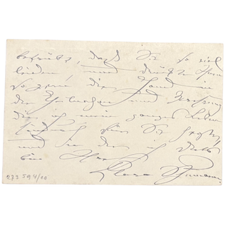 Schumann, Clara. (1819–1896) Autograph Letter Signed