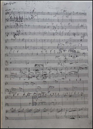 Schumann, Robert. (1810–1856) Symphony No. 1, op. 38 in B-flat major, FACSIMILE
