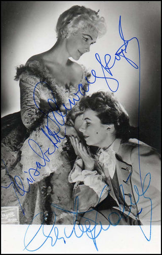 Schwarzkopf, Elizabeth. (1915–2006) & Ludwig, Christa. (1928–2021) Signed Photograph in Figaro