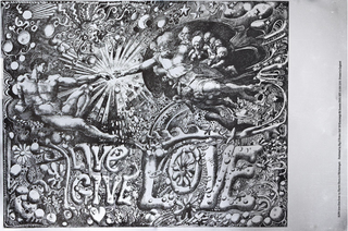 [Beatles] Starr, Ringo. (b. 1940) [MARTIN SHARP (1942-2013)] Live Give Love - 1967 POSTER FROM THE COLLECTION OF RINGO STARR