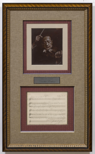 Heifetz, Jascha. (1901–1987) [Gershwin, George. (1898–1937)] Gershwin Prelude II - Rare Autograph Manuscript