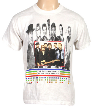 McCartney, Paul. (b. 1942) 1989–1990 World Tour Concert T-Shirt