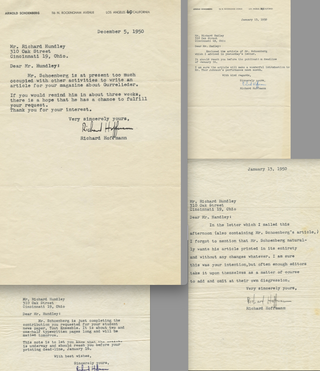 Schoenberg, Arnold. (1874–1951) "Notes on the Gurrelieder" - SIGNED MANUSCRIPT