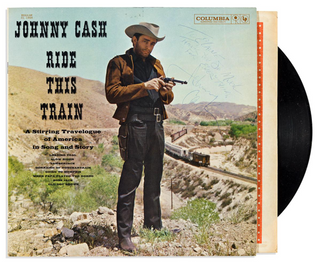 Cash, Johnny. (1932-2003) Ride This Train (1960) - SIGNED LP