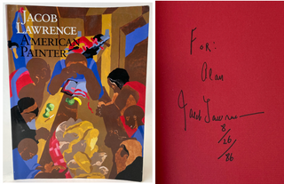 Lawrence, Jacob. (1917–2000)[Ellen Harkins Wheat] Jacob Lawrence. American Painter.  - SIGNED