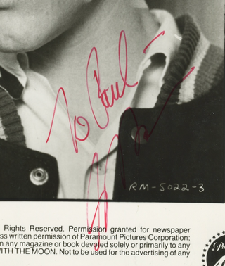 Penn, Sean. (b. 1960) "Racing with the Moon"—Signed photograph