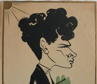 [Seidel, Toscha. (1899–1962)] Viafora, Giovanni. (1870-1930) Original Caricature Portrait Painting