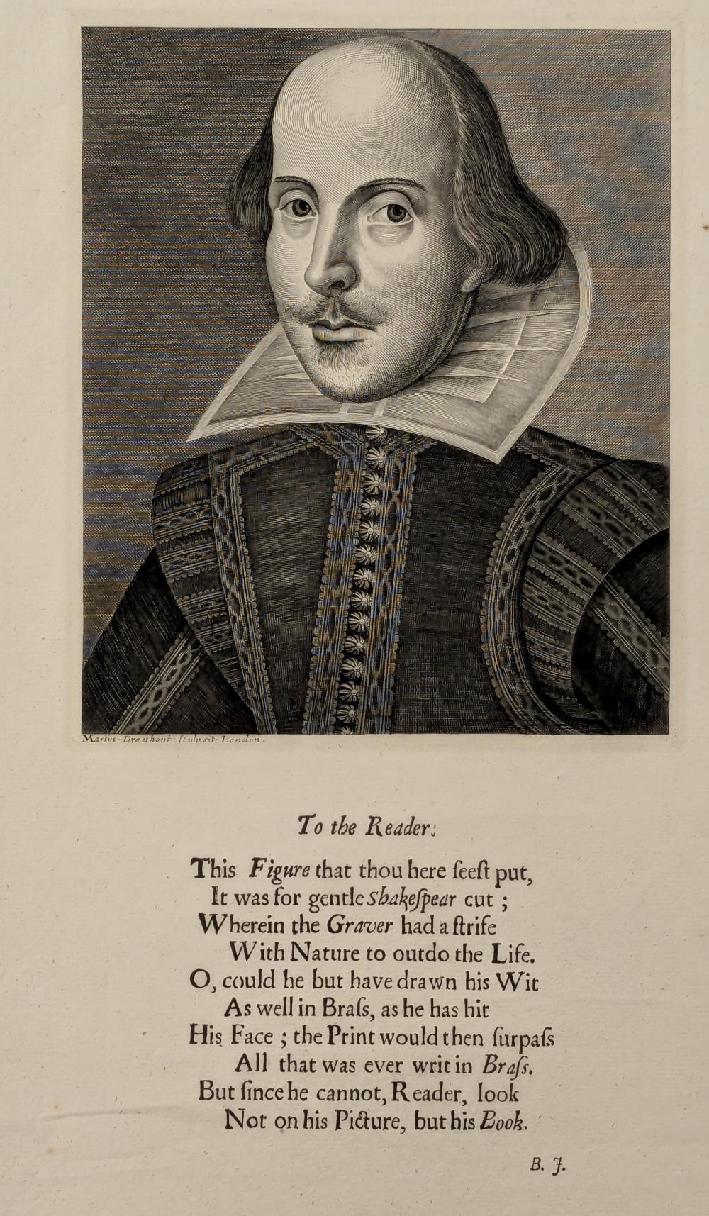 Shakespeare, William. (1564–1616) Portrait after the original by