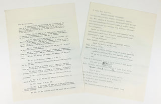 Shostakovich, Dimitri. (1906–1975) [Mitropoulos, Dimitri. (1896–1960)] Symphony No. 10 in E-minor, Op. 93 – Presentation Copy to Dimitri Mitropoulos, together with an important retained copy of a Typed Letter from the Composer