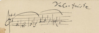 Sibelius, Jean. (1865-1957) "Valse triste" - Autograph Musical Quotation Signed