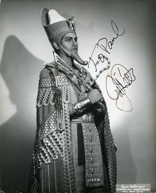 [OPERA] De Paolis, Alessio. (1893-1964) & Diaz, Justino. (b. 1940) & Gedda, Nicolai. (1925-2017) & Gobbi, Tito. (1913-1984) & Guarrera, Frank. (1923-2007) & Nadeira, Jean. (1918-1972) Signed Vintage Photographs of Opera Singers by Distinguished Photograph