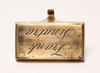 [Sinatra, Frank. (1915–1998)] Frank Sinatra's Engraved Brass Dressing Room Hook from Las Vegas, view 7