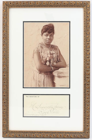 Jones, Matilda Sissieretta Joyner. (ca. 1868-1933) Rare Autograph Signature