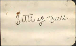 [History] Sitting Bull (1834 - 1890) Autograph Signature