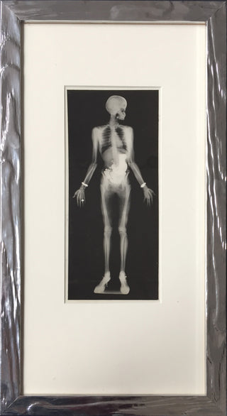 [X-Ray] Transparent Lady (Eastman Kodak x-ray research lab), 1934. 4.5" x 10". Gelatin silver print