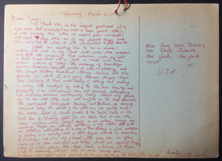 Smith, Willi. (1948–1987) Autograph Letter on a Portfolio of Indian Art