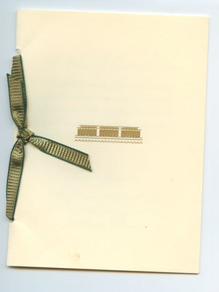 [Sondheim, Stephen. (1930–2021)] [Johnny Carson, Arthur Mitchell, Sir Georg Solti, Marion Williams] The Kennedy Center Honors. Saturday, December 4, 1993 - PRINTED MENU