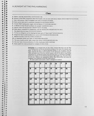 Sondheim, Stephen. (1930–2021) Stephen Sondheim's Crossword Puzzles from New York Magazine