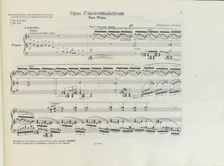 Sorabji, Kaikhosru Shapurji. (1892 - 1988) Opus Clavicembalisticum - SIGNED FIRST EDITION OF ONE OF THE LONGEST SOLO PIANO WORKS EVER COMPOSED