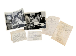 Spalding, Albert. (1888-1953) Two Autograph Letters, Two Signed Programs and Two Original Photographs