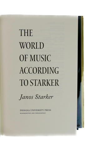 Starker, Janos. (1924–2013) The World of Music According to Starker - SIGNED TO A FELLOW CELLIST