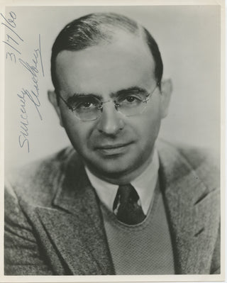 Steiner, Max. (1888–1971) Signed Photograph to a Film Studio Projectionist