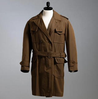 [Newman, Paul. (1925–2008)] Italian Cotton and Wool Trench Coat, Battaglia, Milano