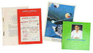 Stockhausen, Karlheinz.  (1928 - 2007) "LICHT" - SIGNED Set of Libretti