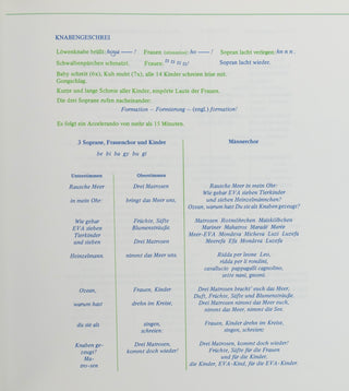 Stockhausen, Karlheinz.  (1928 - 2007) "LICHT" - SIGNED Set of Libretti