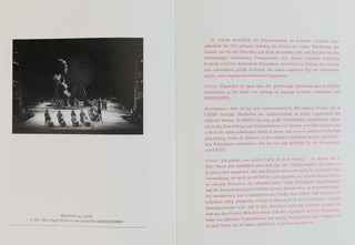 Stockhausen, Karlheinz.  (1928 - 2007) "LICHT" - SIGNED Set of Libretti