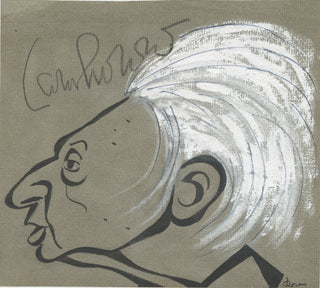 Stokowski, Leopold. (1882-1977) Signed Caricature Portrait