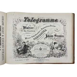 Strauss II, Johann. (1825–1899) [Sammelband] Twelve waltzes arranged for piano in early editions