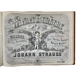 Strauss II, Johann. (1825–1899) [Sammelband] Twelve waltzes arranged for piano in early editions