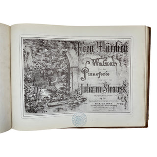 Strauss II, Johann. (1825–1899) [Sammelband] Twelve waltzes arranged for piano in early editions