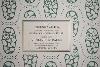 [Strauss, Richard. (1864–1949)] [Roller, Alfred. (1864-1935)] [Lagerfeld, Karl. (1933-2019)] Der Rosenkavalier Costume Portfolio Facsimiles