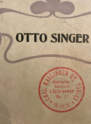 Strauss, Richard. (1864–1949) An Alpine Symphony - SIGNED SHEET MUSIC COVER