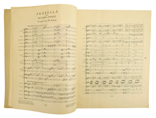 Strauss, Richard. (1864–1949) [Mitropoulos, Dimitri. (1896–1960)] "Arabella" - Specially Prepared Conductor's Score from the Collection of Mitropoulos