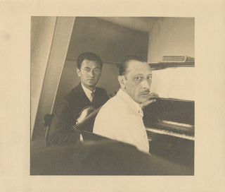 Stravinsky, Igor. (1882–1971) & Dushkin, Samuel. (1891–1976) Original Photograph
