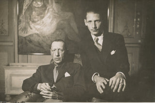 Stravinsky, Igor. (1882–1971) & Stravinsky, Soulima. (1910–1994) Original Photograph