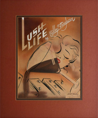 [Strayhorn, Billy. (1915-1967) & Ellington, Duke. (1899-1974)] "Lush Life" - ORIGINAL COVER ART FROM DUKE ELLINGTON COLLECTION