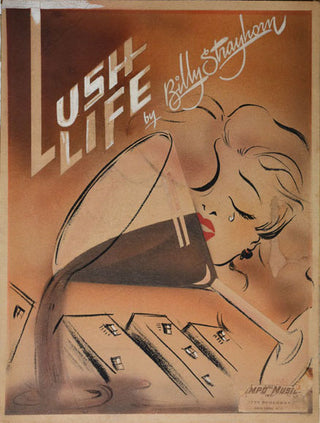 [Strayhorn, Billy. (1915-1967) & Ellington, Duke. (1899-1974)] "Lush Life" - ORIGINAL COVER ART FROM DUKE ELLINGTON COLLECTION