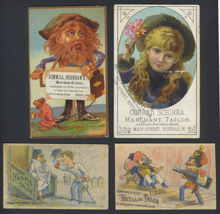 [Fashion] Group of Victorian Era Tailors' Trade Cards
