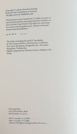 Tanning, Dorothea. (1910 - 2012) "Birthday"