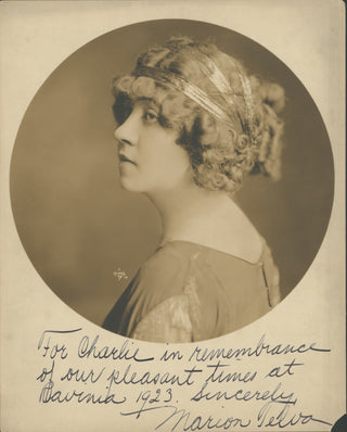 Telva, Marion. (1897–1962) Signed Photograph to MET/Chicago Rehearsal Pianist