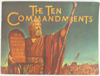 [The Ten Commandments] Heston, Charlton. (1923–2008) Price, Vincent. (1911 - 1993) Hardwicke, Sir Cedric. (1893 – 1964) & Anderson, Judith. (1897 - 1992) & Scott, Martha. (1912 - 2003) & Deering, Olive.  (1918 - 1986) The Ten Commandments - Signed Souveni