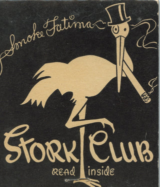 [Stork Club] The Stork Club Oversize Matchbook, ca. 1940s