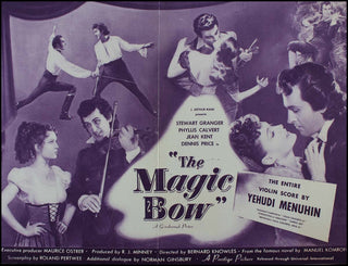 [Paganini, Nicolò. (1782–1840)] THE MAGIC BOW  - Original Movie Poster.